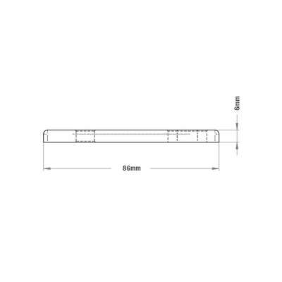 41-115-1SS MODULAR SOLUTIONS TIE PLATE 45MM X 90MM<BR>CREATE RIGHT ANGLE, S.S. HARDWARE, 1 THRU, 1 SLOTTED HOLE